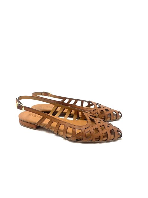 Slingback donna  traforata con scollo a cuore IL LACCIO | D20-ROCKVITELLOCUOIO
